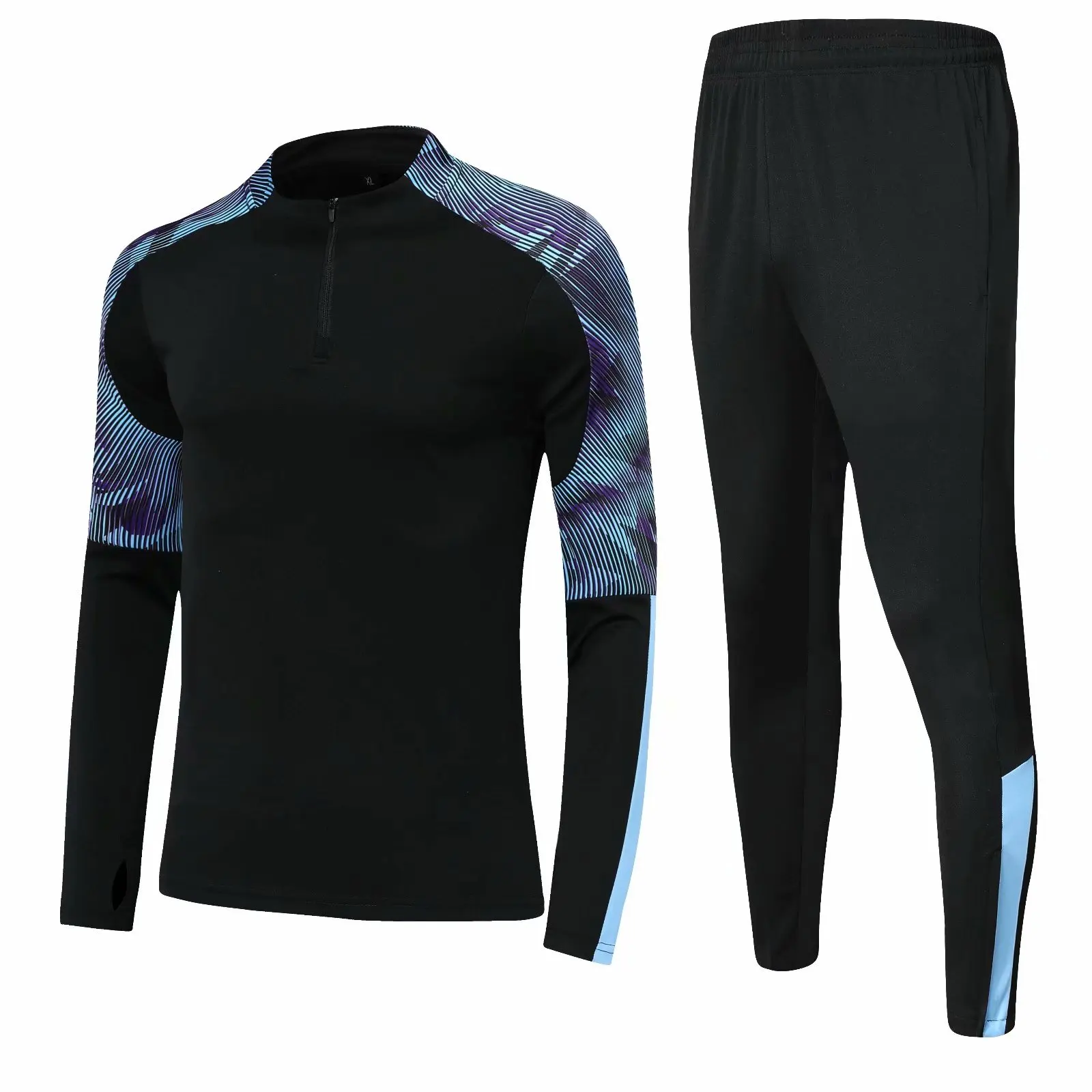HQ Men Children Gym Suit Soccer Football Jerseys Sport Running Training Fitness Tracksuit Sportswear Long Sleeve Hoodie Sweater sports suit,football training kit
