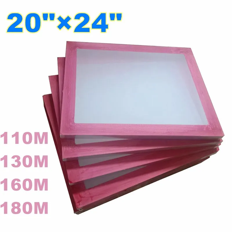 6 Pcs -20 "x 24" Aluminium Siebdruck Rahmen Mit 110M/130M/160M/180M Mesh