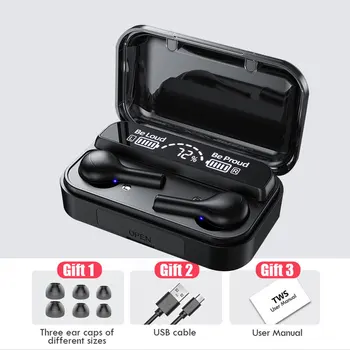 

HIFI Bluetooth Earphones Wireless Headphon With Microphon 2000mAh Charging Box SportsWaterproof Digital Display Earbuds Headsets