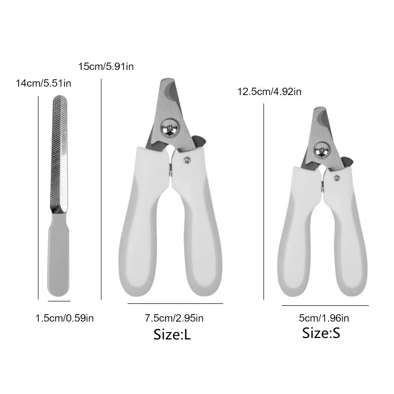 Pet Grooming Tools Stainless Steel Nail Clippers Dogs Cats Nail Scissor Cutter Puppy Kitten Grooming Grinder pet nail clipper pet nail grinder