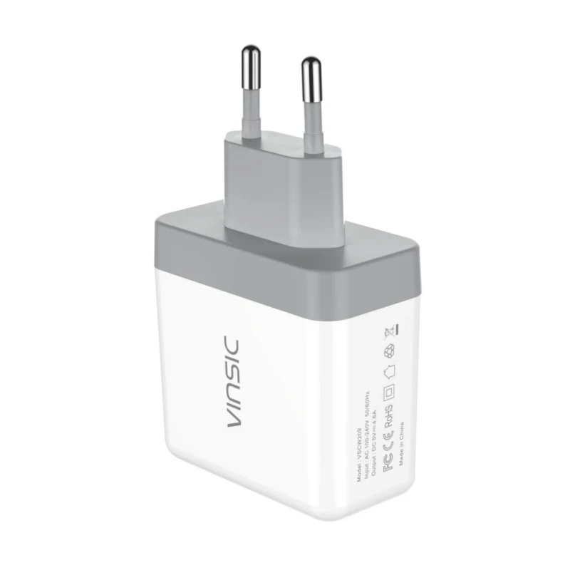 ЕС вилка Смарт настенное зарядное устройство 24 Вт двойной USB портативный адаптер для путешествий Быстрая зарядка для iPhone/iPad/samsung/htc