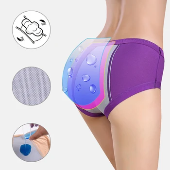 

Menstrual Period Panties for Women Cotton Sexy Seamless Lengthen Physiological Leakproof Female Ladies Underwear Underpants