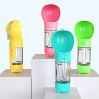 

Pet Supplies Cat Dog Travel Portable Water Cup Double Waterproof Leakproof Water Dispenser Top Rope Design Cup