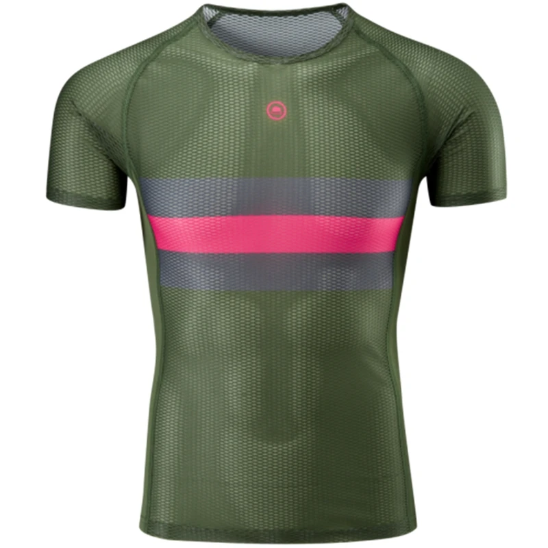 Pro Team, Легкая сетчатая ткань, для велоспорта, базовый слой, мужское Спортивное нижнее белье, быстросохнущая, для горного велосипеда, рубашка с коротким рукавом, одежда для велоспорта - Цвет: pic color