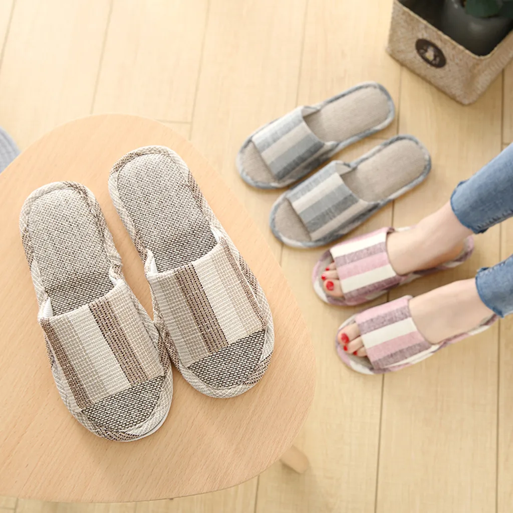 Мужские домашние тапочки; Мужская модная повседневная обувь для пар; нескользящая обувь в полоску; домашние тапочки; loffen heren;# y2