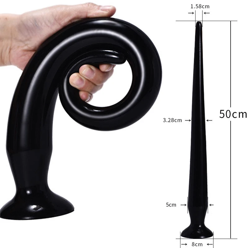 Dildo anale grande e lungo da 50 cm, dilatatore anale, massaggiatore per la prostata, giocattoli sessuali anali per uomini e donne_voghion.com