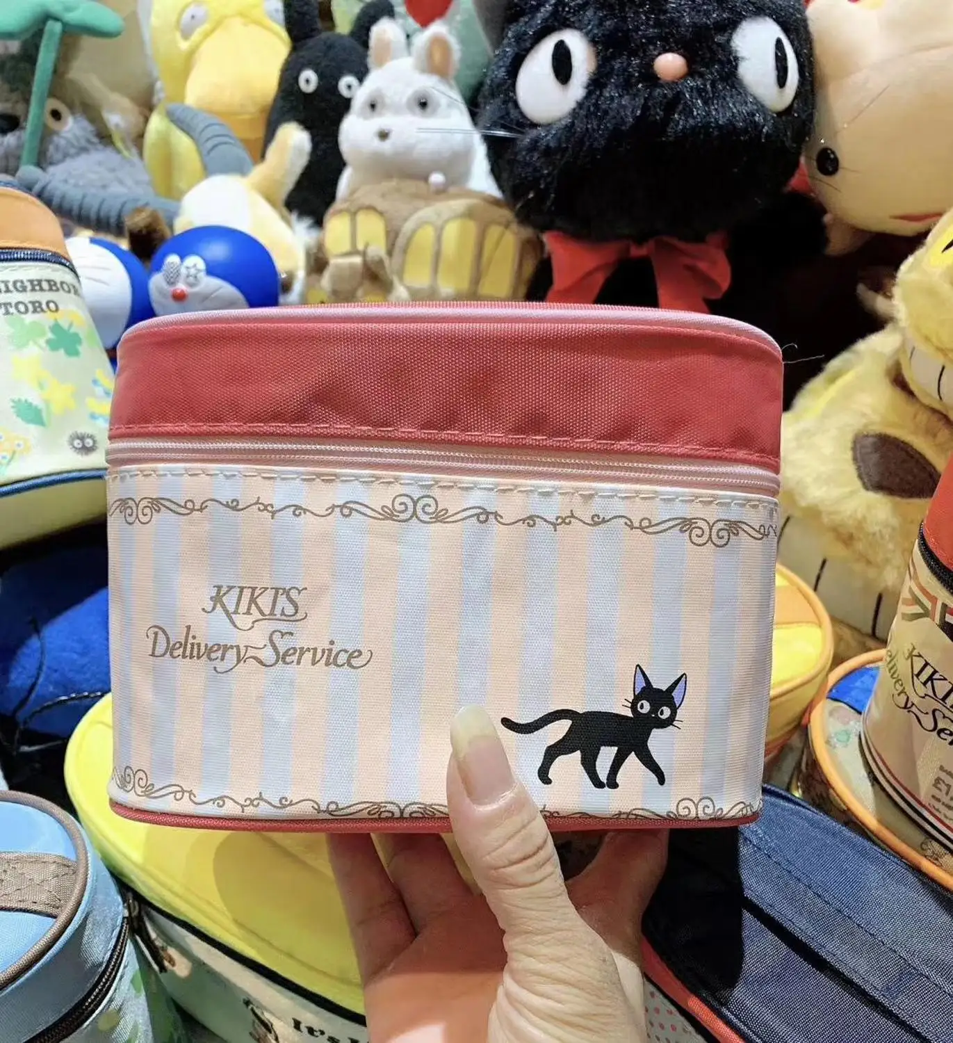 Милый мультяшный Тоторо Кики службы доставки черный Кот макияж коробка Сумочка для хранения косметики сумки красота случае мини-контейнер для ланча сумка