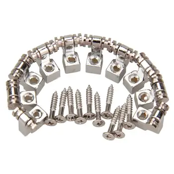

High Quality 10PCS/lot Guitar Roller String Trees Chrome for Electric Guitar Accessory Set Christmas Gift