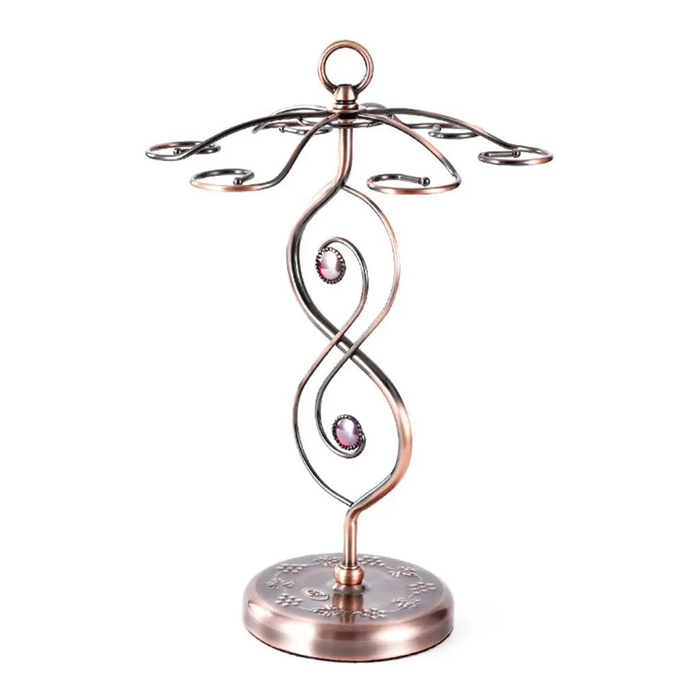 Beaded Wine Glass Holder European Creative Shelf Wrought Iron Wine Glass Holder Red Wine Rack Display Rack Glasses Holder - Цвет: WJ121903