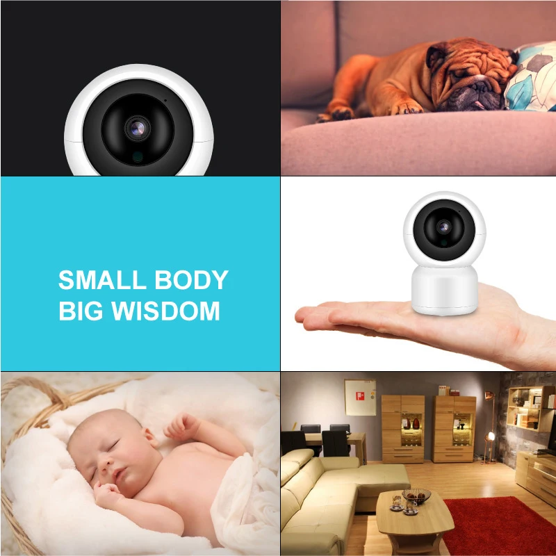 720P 1080P домашняя ip-камера безопасности, беспроводная WiFi камера Onvif Cloud/SD IR, камера ночного видения, CCTV, детский монитор