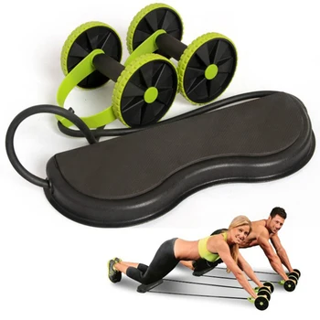 

AB Wheels Roller Stretch Elastic Abdominal Resistance Pull Rope Tool Abdominal Muscle Trainer Exercise Home Fitness Equipment