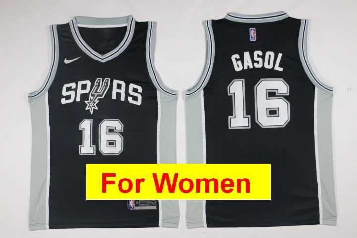 Цвет: желтый San Antonio DeMar DeRozan LaMarcus Aldridge Pau Gasol Rudy Gay Tony Parker women u Ginobili Tim Duncan basketball jerseys women - Цвет: Цвет: желтый