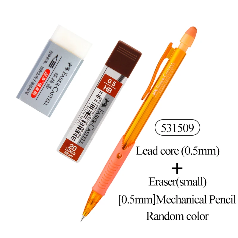 Faber-castell Mechanical Pencil 0.5mm Lead Core 4colors Traingle