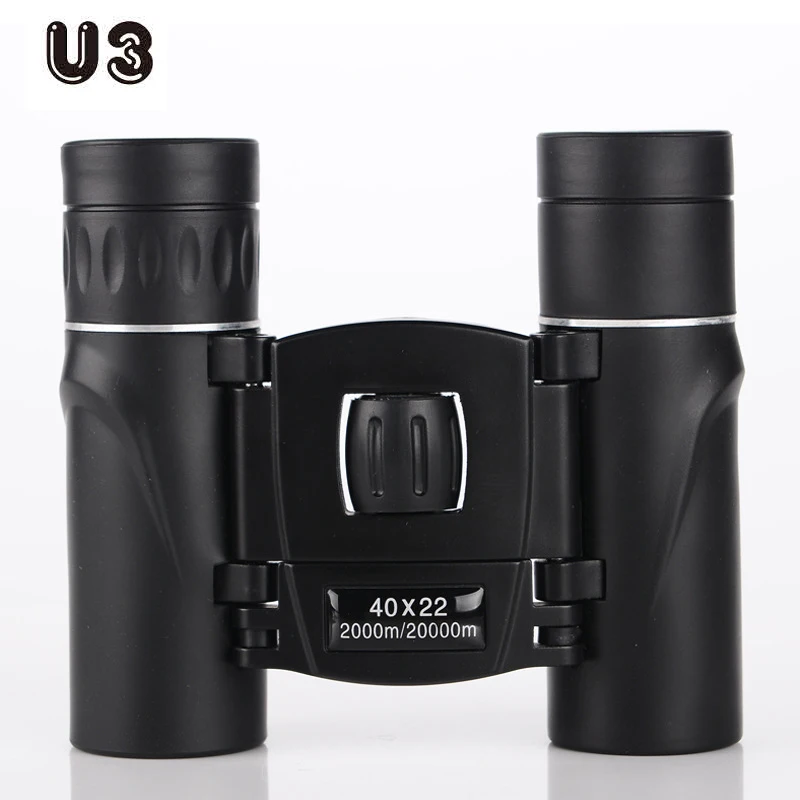 

40x22 Mini Telescope 2000/20000m Powerful Folding Binoculars Long Range Professional Zoom Telescope Night Vision Outdoor Camping