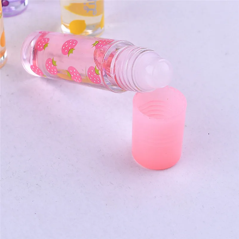 Moisturizing Strawberry Lip gloss Cute Flowers Colorless Lip gloss Transparent Liquid Lip gloss Lip oil for Women Lips Tint Care