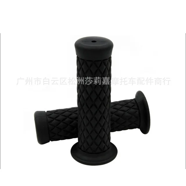 retro classic motorbike grips handle bar vintage scooter accessories for harley yamaha motorcycle handlebar cafe racer moto grip black