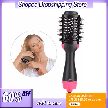 

Salon ONE STEP Blow Dryer Volumizing Hair Dryer Comb Hot Air Brush Cold Wind Styler Hair Straightening Curling Tool Dropshipping