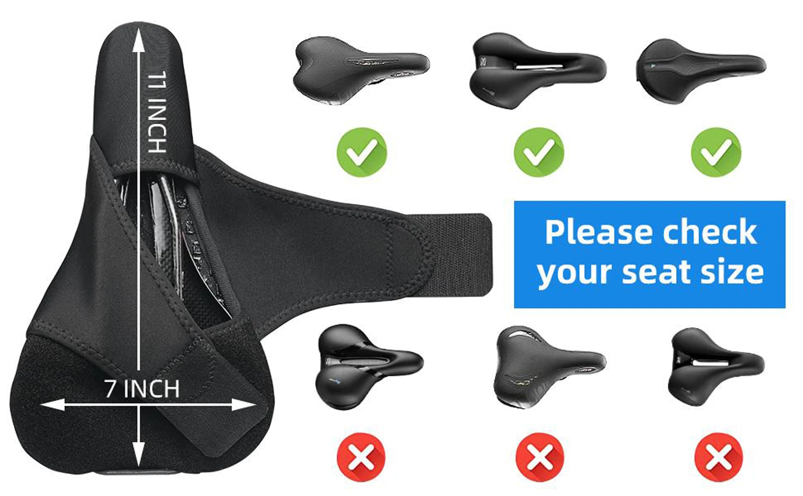 Bicycle seat cushion cover display