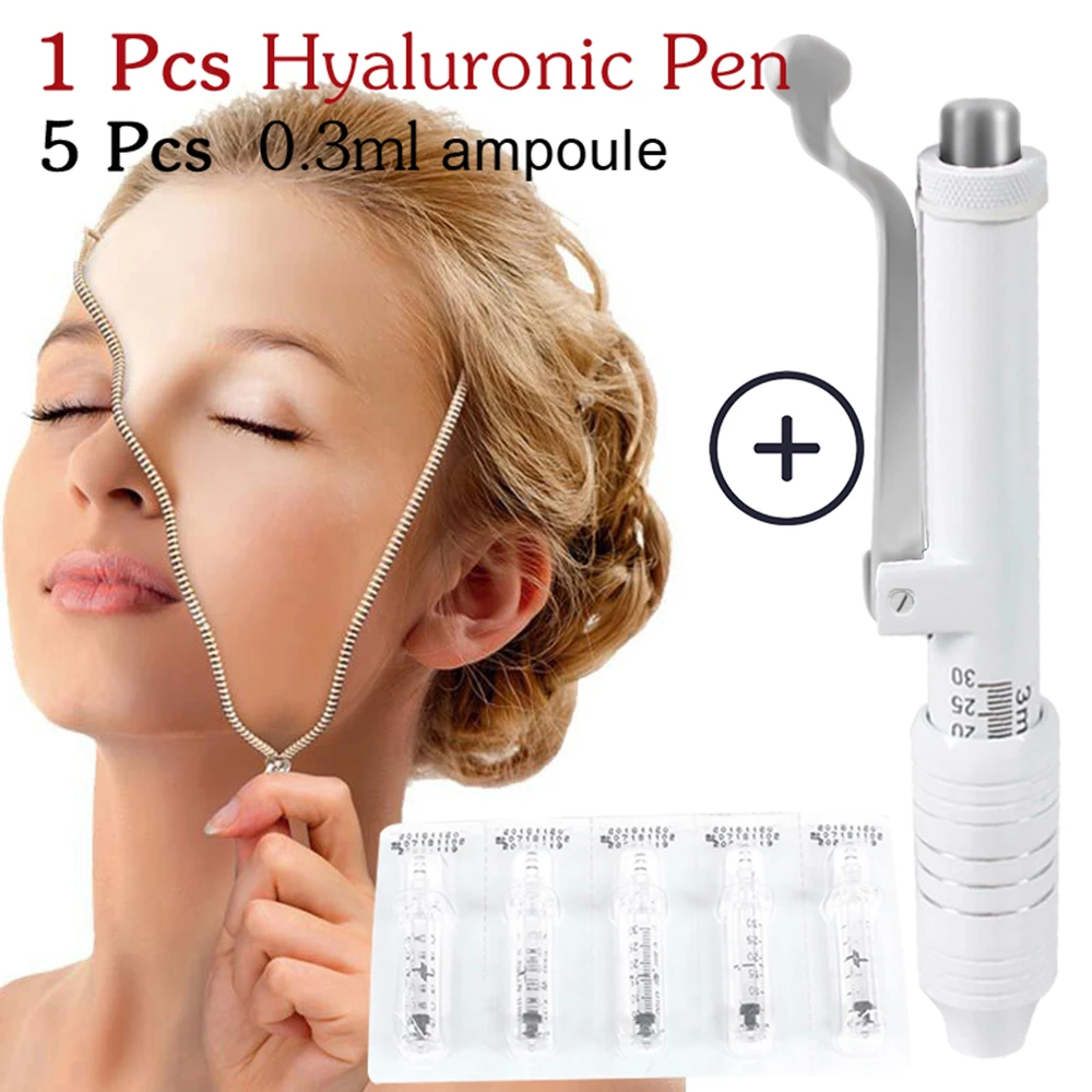 

Injector Hyaluron Gun Noninvasive Nebulizer Hyaluronic Acid Pen Kit Non Invasive Wrinkle Removal Water Syringe Injection Atomize