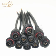 5/10pairs 3 Pin connector Male to Female Waterproof Cable IP68 with 20cm pigtail wire for led modules ws2811 2812b led strip