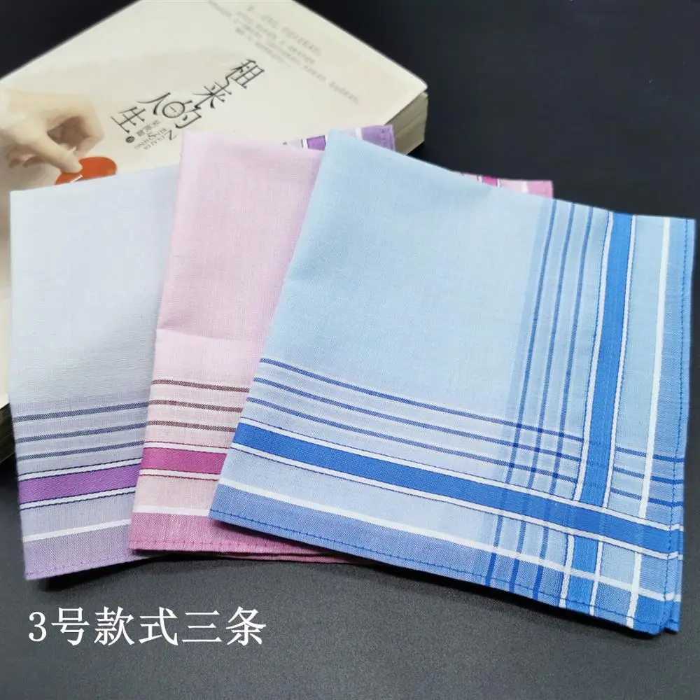  10pcs Novelty Wedding Gift Dining Table Tea Towel 28CM Plaid Handkerchief Women Cloth Napkins Kitch