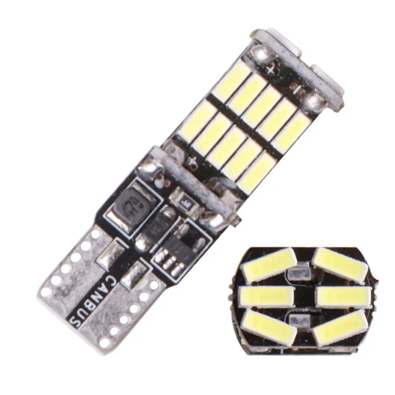 RXZ 100 шт. автомобиль T10 Canbus 26 SMD 4014 2,5 W 0.2A светодиодный 194 168 W5W не Полярный Автомобильный Клин хвост боковые лампы для чтения светодиодные лампы номерных знаков;