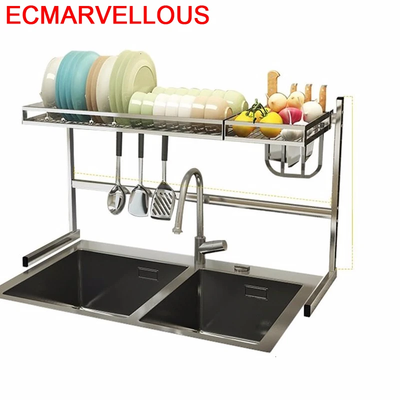 Almacenaje Rangement Cuisine Sink Pantry Refrigerator Organizer Stainless Steel Cozinha Organizador Cocina Mutfak Kitchen Rack | Дом и сад