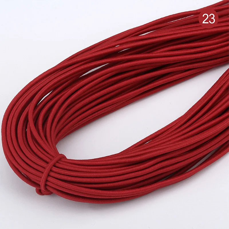 Winered 43 метра 2 мм экологически чистый круглый резиновый эластичный шнур эластичные ленты Веревка Ювелирные браслеты изготовление одежды бирка DIY ремесло - Цвет: Winered