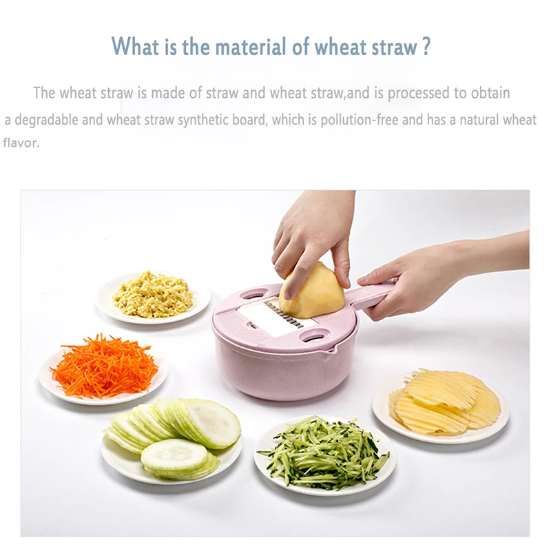 Kitchen Gadgets Round Potato Grater Multi-Function Vegetable Slicer Chopper Adjustable Kitchen Cutter AXIR