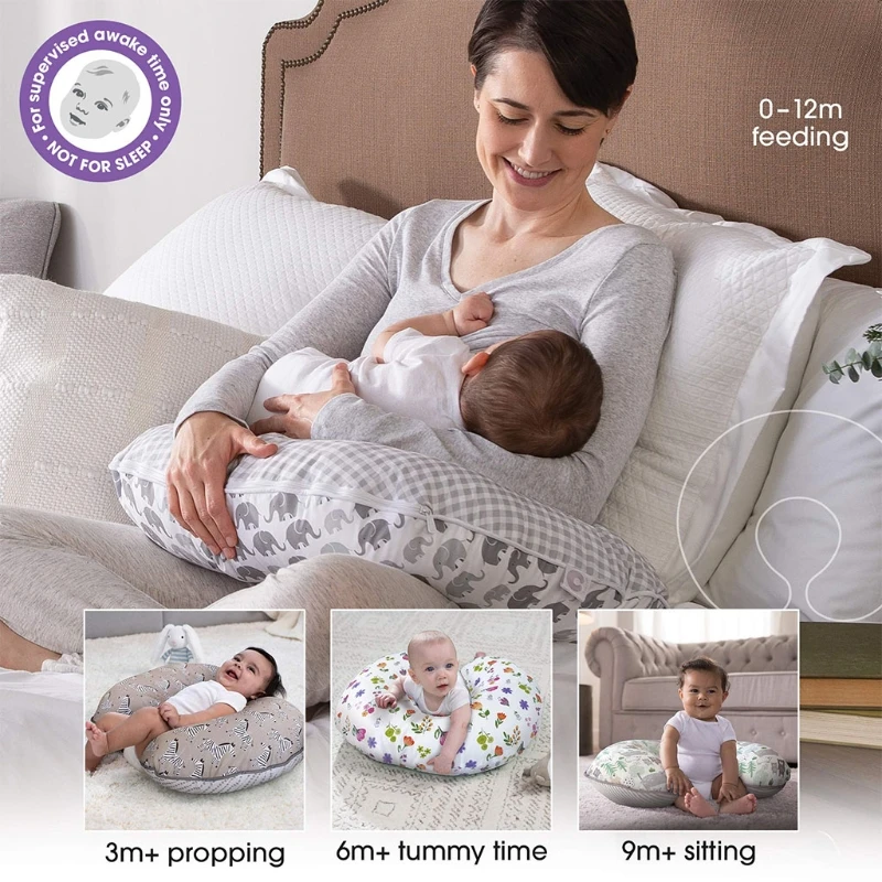 U-Shaped Nursing Pillow Newborn Baby Breastfeeding Supports Bottle Feeding Propping Comfortable Cotton Pillows Gifts 2