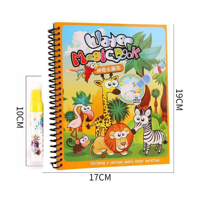 

Water Painting Children Magic Water Drawing Book Magic Graffiti Water Album of Painting Kindergarten Repeatedly Copied Coloring