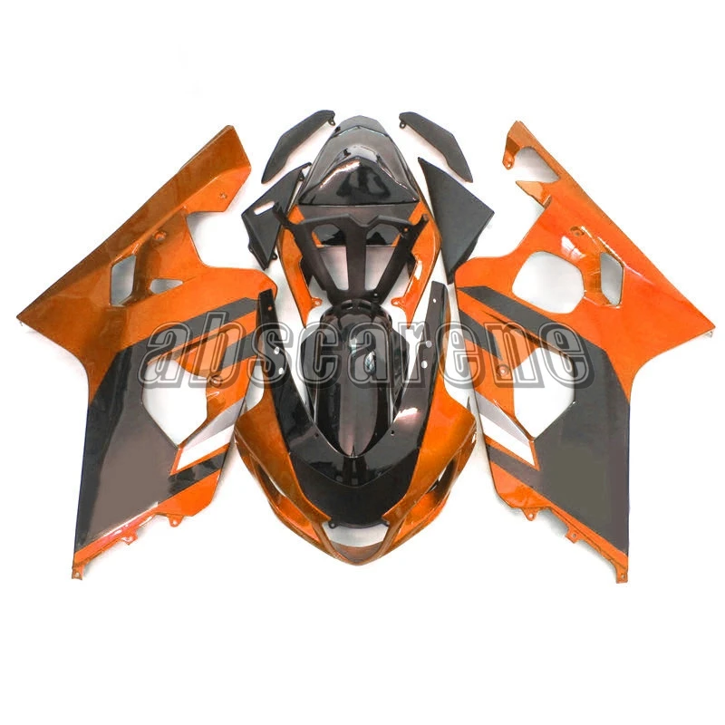 Полный комплект обтекателей для Suzuki GSXR600 GSXR750 K4 2004 2005 G-SXR750 04 05 ABS пластик кузова мотоцикла Оранжевый матовый черный чехол