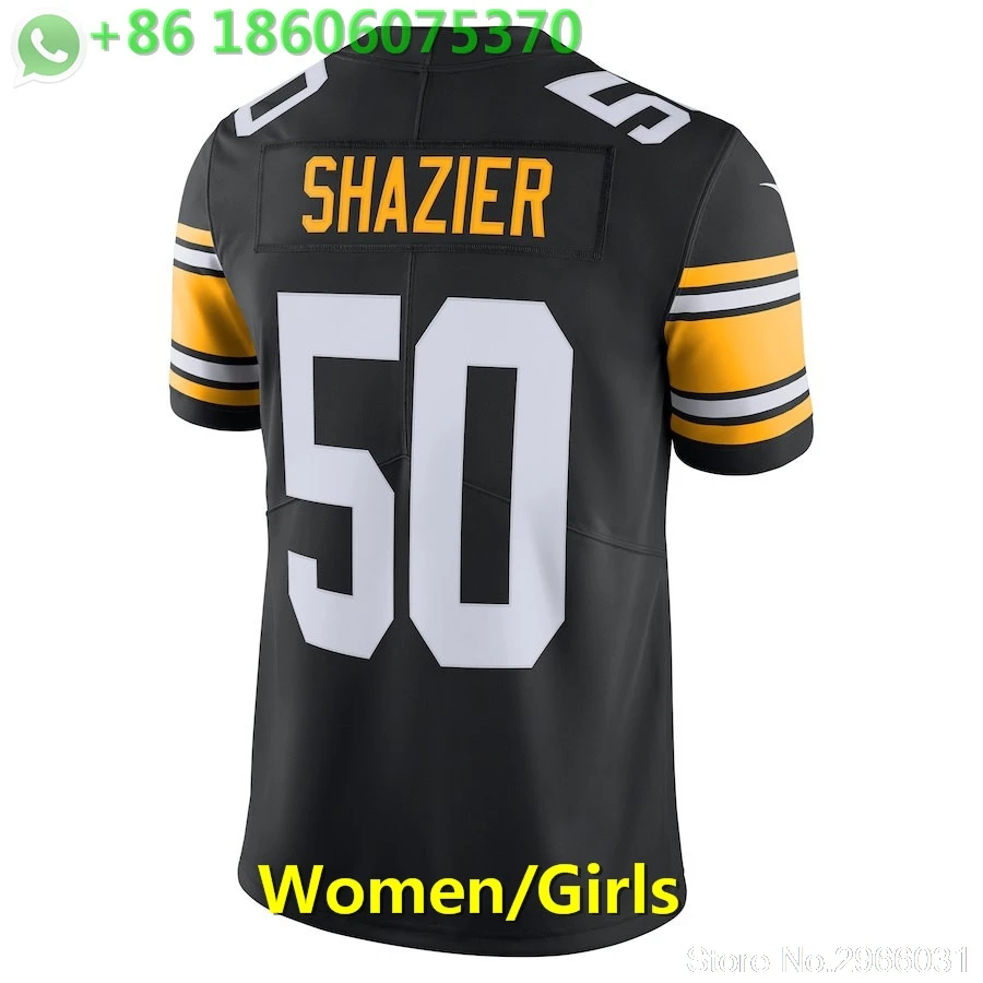 A+++ качественная женская майка JuJu Smith-Schuster 19 Ryan Shazier 50 Питтсбург