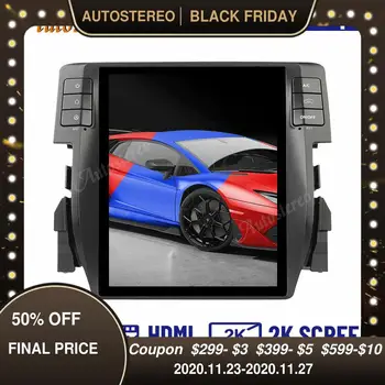 

128G Android 9.0 For Honda Civic 2016-2019 Tesla Style Screen Car Stereo Head Unit Multimedia Player Auto Radio Carplay Car GPS