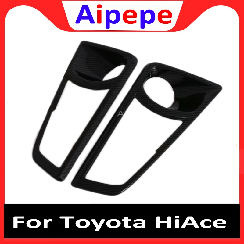

For Toyota Hiace Granvia Commuter 2019 2020 Front Foglight Fog Light Lamp Cover Trim Car Protect Exterior Accessories ABS