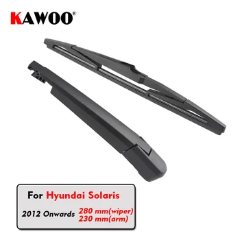 

KAWOO Car Rear Wiper Blades Back Window Wipers Arm For Hyundai Solaris Hatchback (2012 Onwards) 280mm Auto Windscreen Blade