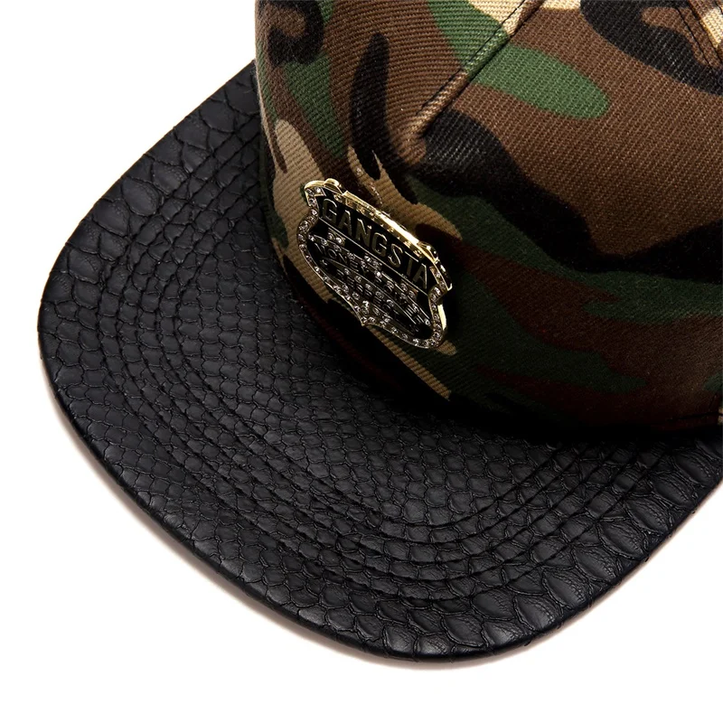 Унисекс Snapback гангста Регулируемая камуфляжная цветная плоская Мужская бейсболка хип-хоп кепка шляпа для женщин