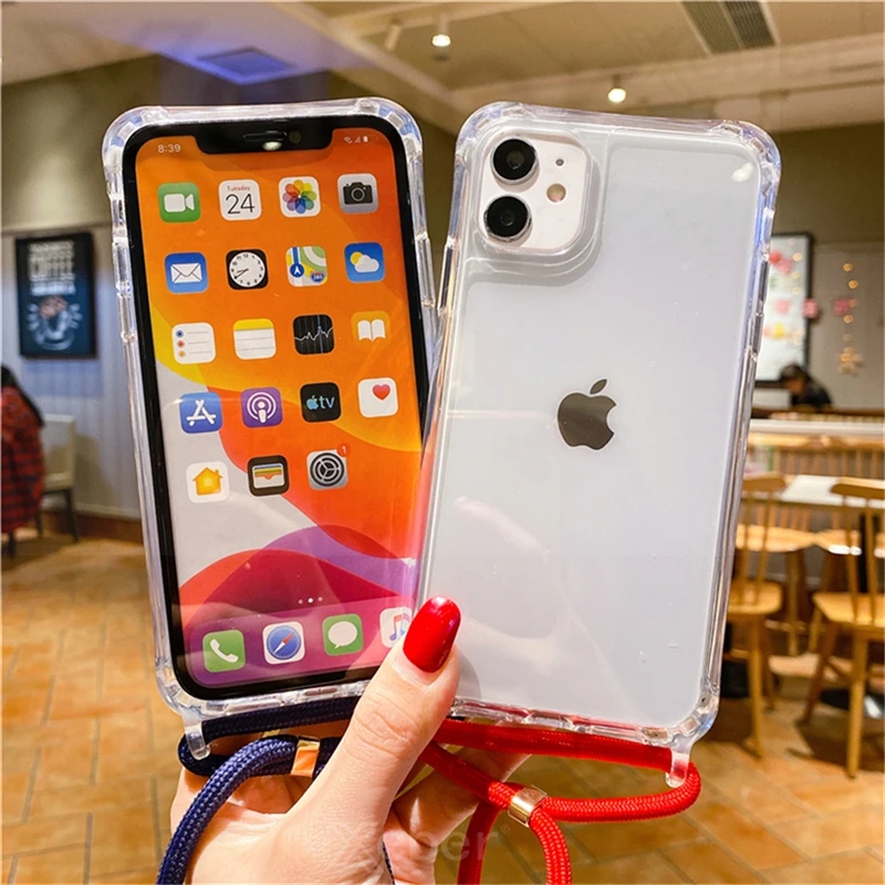 Acquista Custodia morbida con cordino Iphone Xs Max 5 colori - Grossista