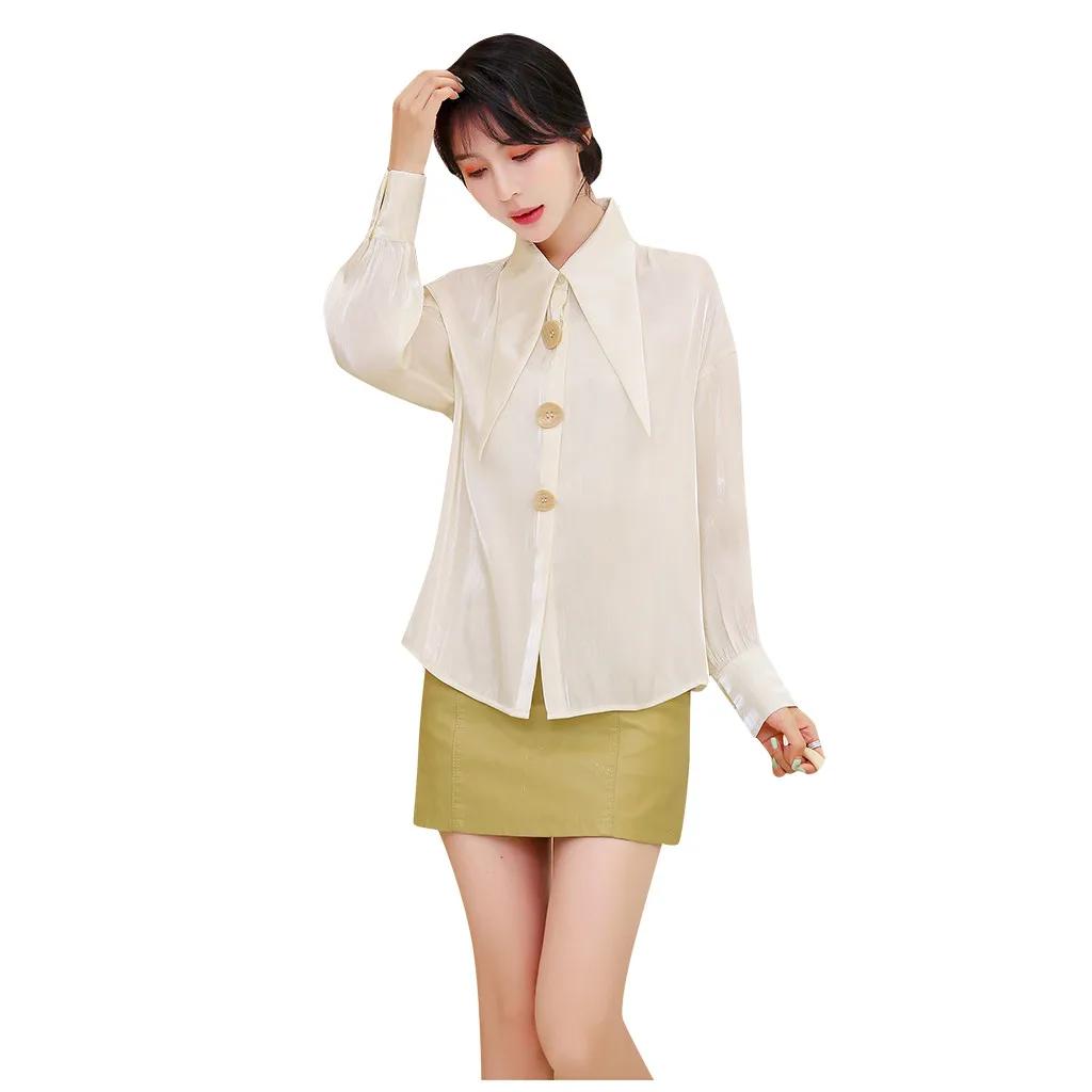 2019 элегантные вечерние женские блузки с рюшами Повседневная Туника v-образным