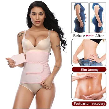 

Women Postpartum Support Recovery Belly Wrap Body Shaper Postnatal Shapewear C Section Girdle Corset Slimming Belt