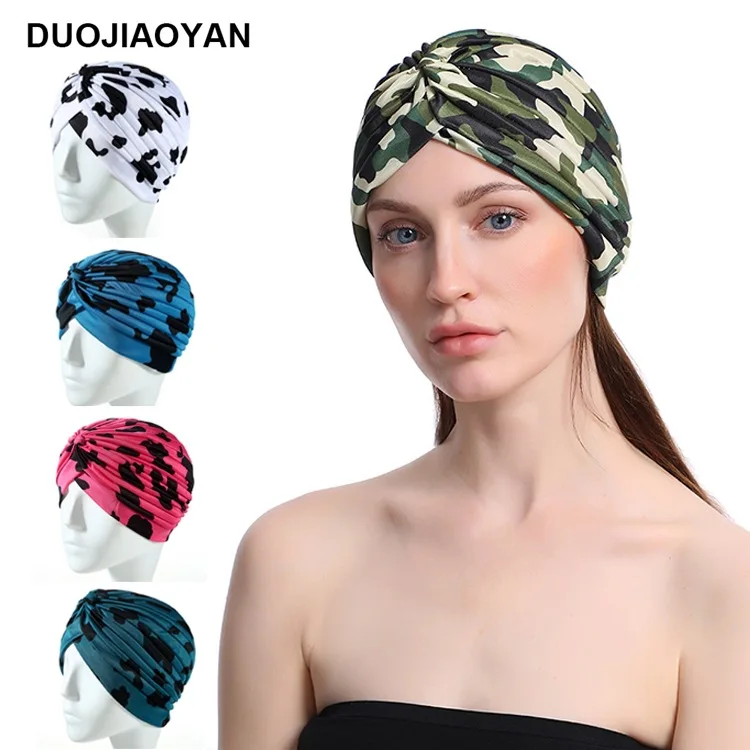 

Multi-Blooming-Men And Women Retro Cow Camouflage Bag Cap Hair Band Headdress