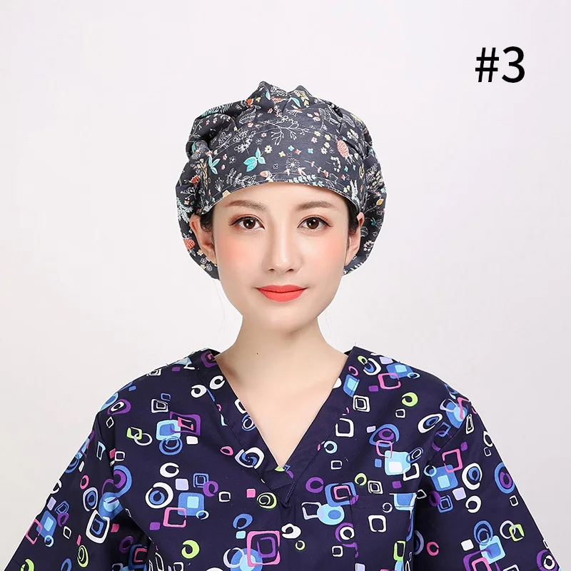 style3 Доктора хирургический Кепки Для женщин Для мужчин операционной шляпа Пылезащитный колпак повара врач-медсестра шляпа - Color: style3