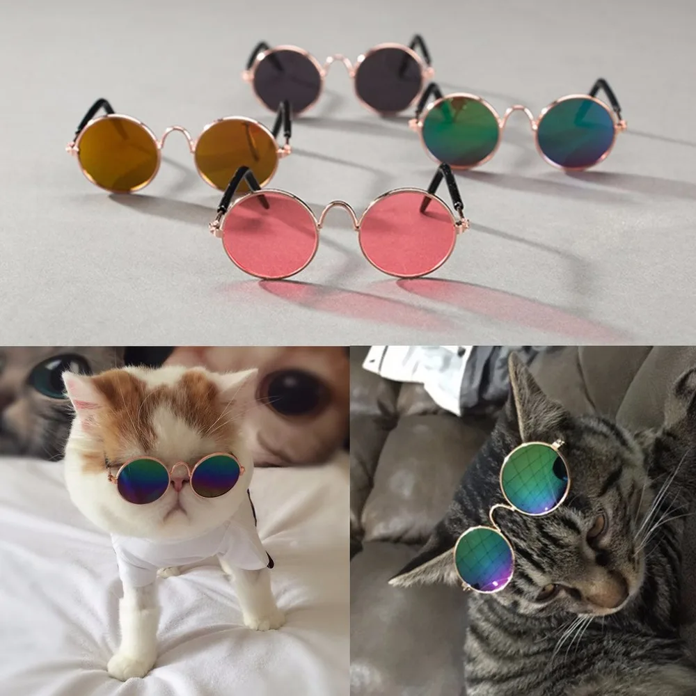 Модный дизайн, очки для маленьких собак, кошек, солнцезащитные очки, универсальные защитные очки для глаз, летний реквизит для фотографий домашних животных