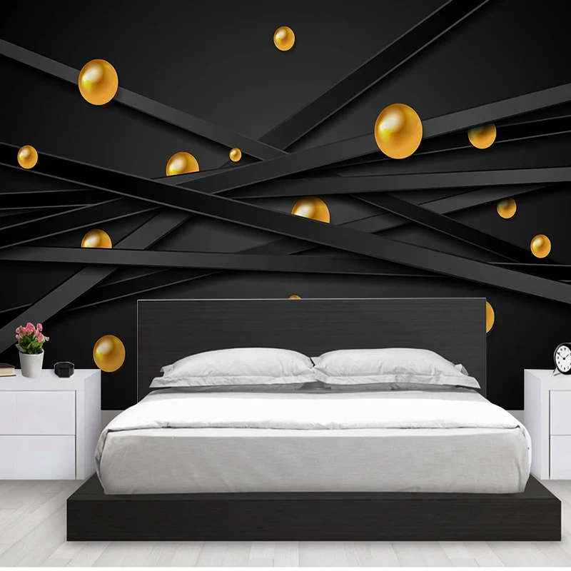 Modern Geometric Solid Circles Photo Mural Wallpaper Restaurant Cafe Boy Bedroom Background 3D Wall Cloth Decor Poster Sticker 3d wallpaper mural wall covering wallpaper canvas painting wallpaper