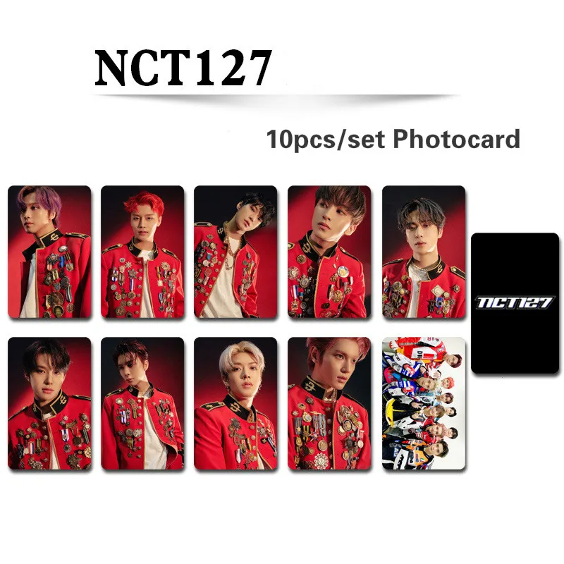 Модный альбом NCT127 10 шт./компл. фотокарточка HD фото двусторонняя печать K pop NCT