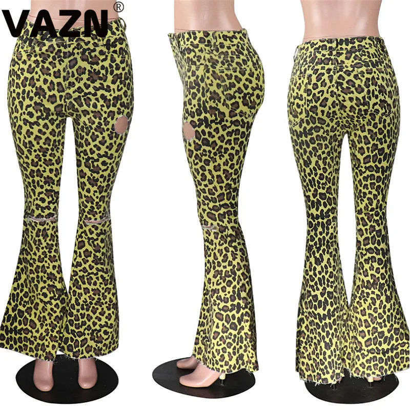 VAZN Новые Брюки повседневные камуфляжные молодежные модные эластичные женские брюки с колокольчиками