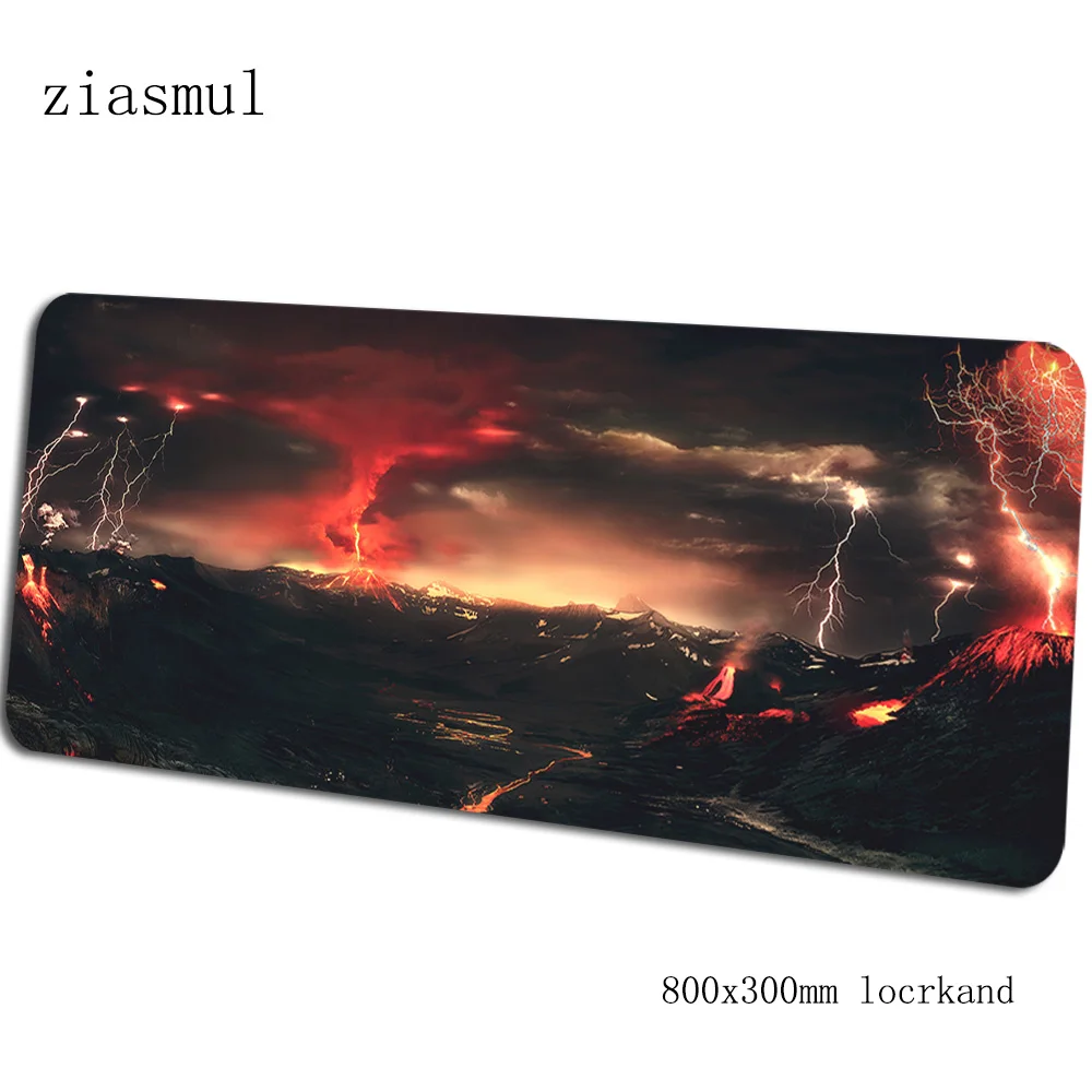 Коврик для мыши с изображением вулканов 80x30 см, игровой коврик для мыши, крутой коврик для мыши, компьютерный стол для геймера, HD коврик с рисунком, notbook mousemat - Цвет: pattern 10