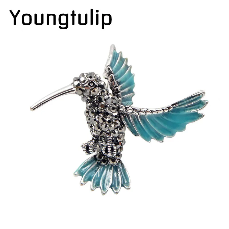 Женская брошь в форме Колибри с эмалью|Броши| |