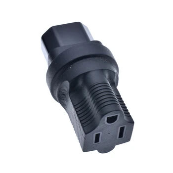 

IEC 320 C14 male to American standard female power adapter,PUD/UPS cabinet to 5-15r socket.