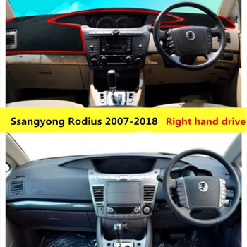 

right hand drive car dashboard protective cover for Ssangyong Rodius 2007-2018 Sun proof Auto dashboard mat for Rodius